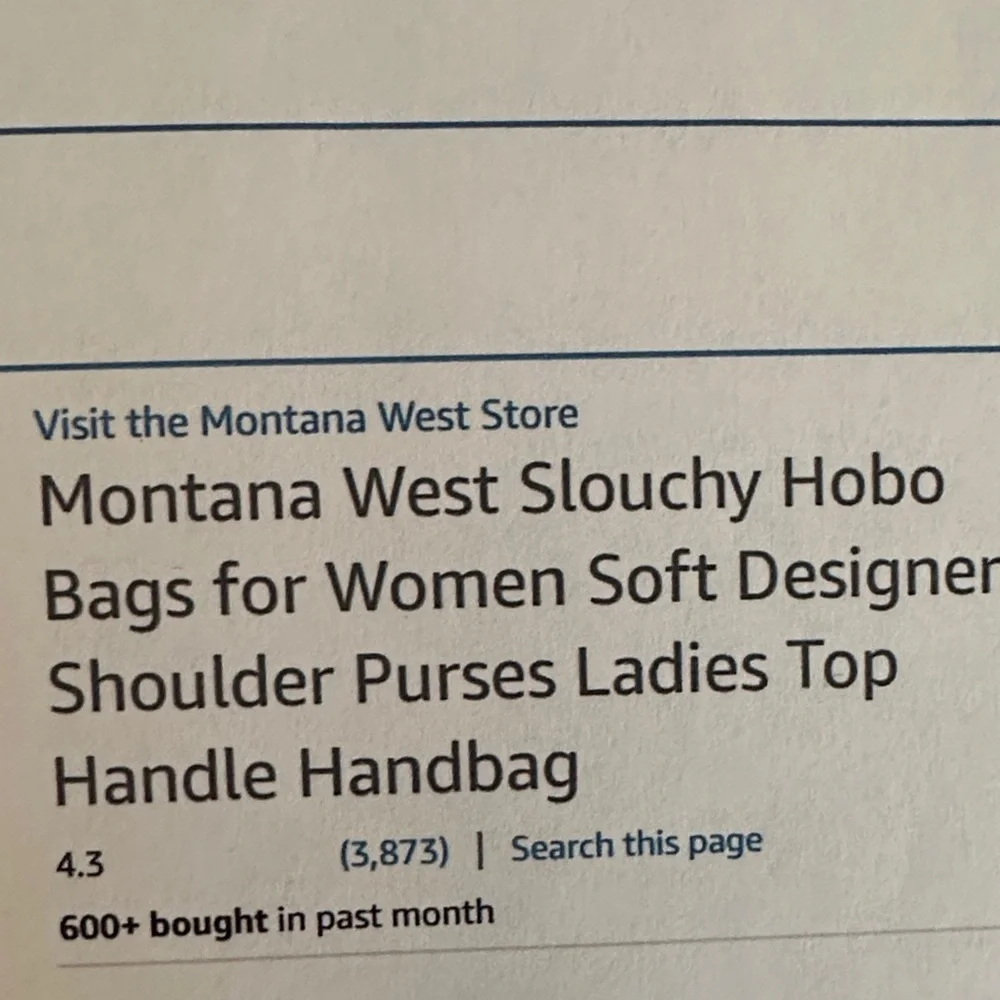 Montana West Slouchy Hobo Bag - Picture 3 of 3